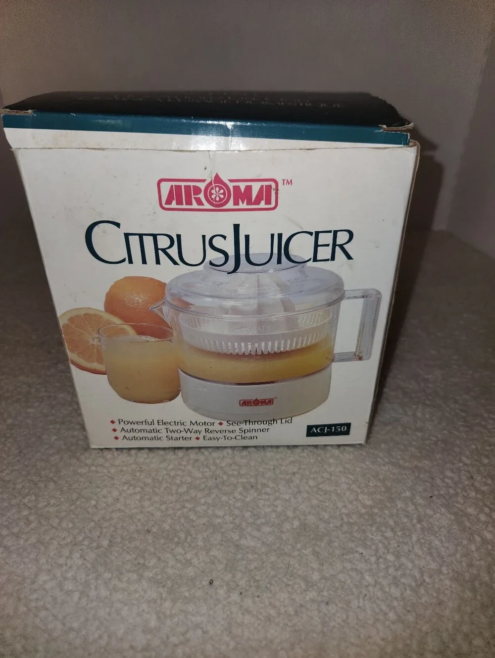 Aroma Citrus Juicer - White/Clear